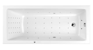 Гидромассажная ванна Whitecross Wave Slim 0111.170075.100.NANO.CR 170x75см Nano хром